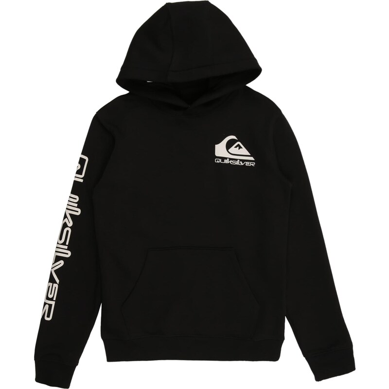 QUIKSILVER Mikina černá / bílá