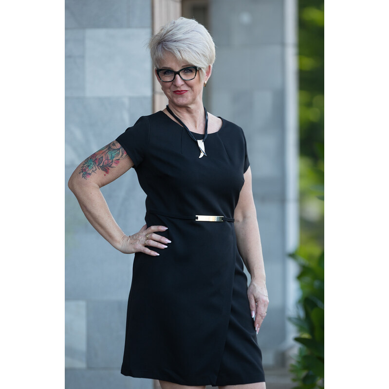 STANDARD collection Elegantní šaty MARINE Barva: Černá, Velikost