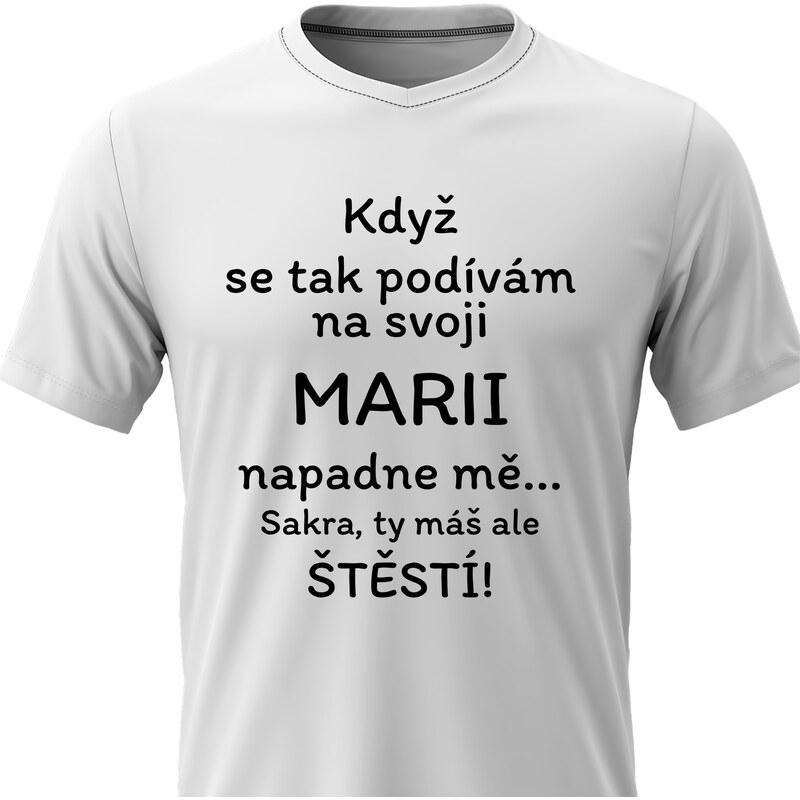 Giftela Pánské bavlněné tričko s potiskem - KDYŽ SE TAK PODÍVÁM