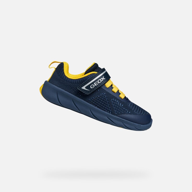 Tmavě modré chlapecké barefoot tenisky Geox