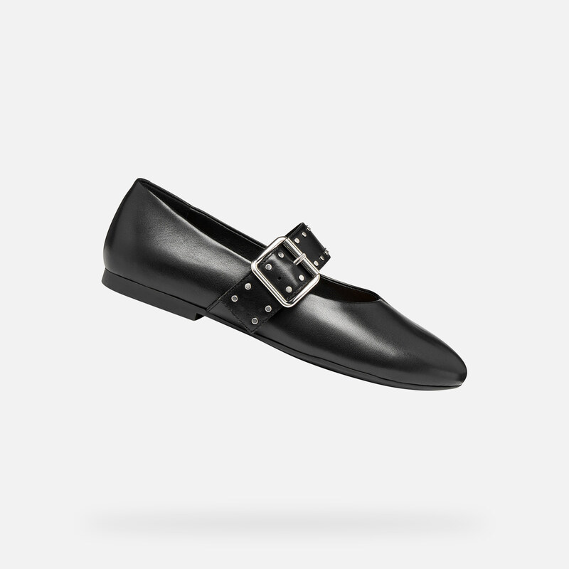Černé dámské baleríny Geox New Palmaria
