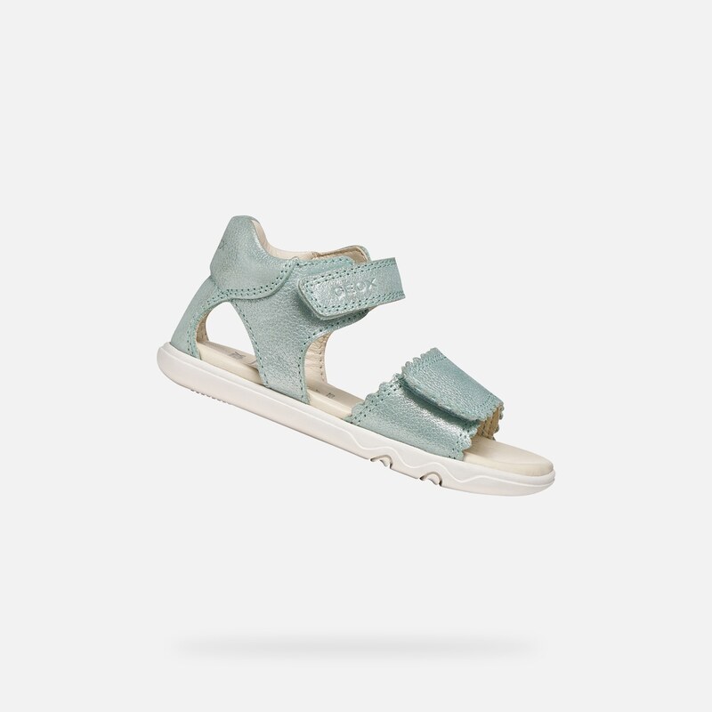 Tyrkysové dívčí barefoot sandály Geox