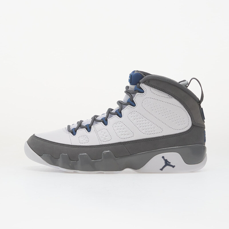Air Jordan 9 Retro Flint Grey White/ French Blue-Flint Grey