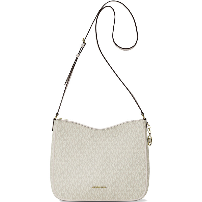Michael Kors Nayla Medium Signature Logo Messenger Bag Light