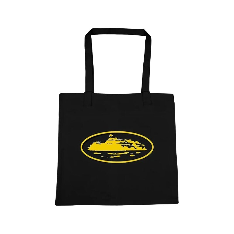 Corteiz Alcatraz Tote Bag Black Yellow