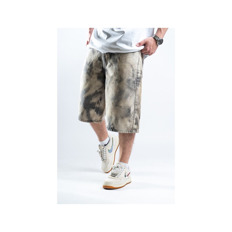 Custompantsprg Custom Bleached Shorts Grey