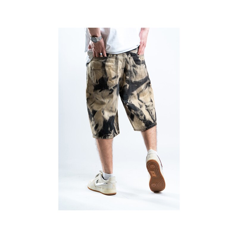 Custompantsprg Custom Bleached Shorts Black