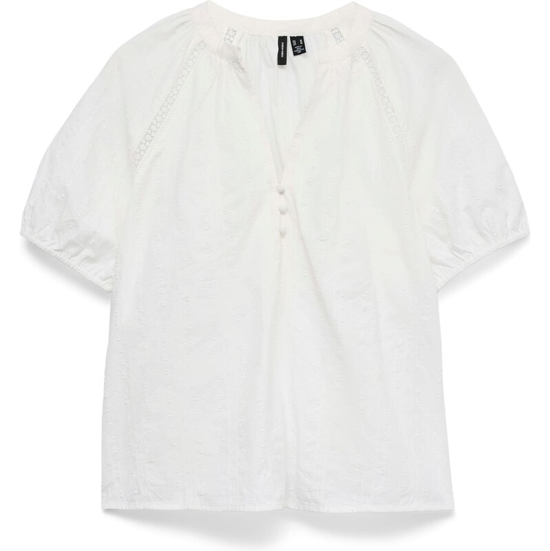 VERO MODA Halenka VMJUTTY bílá
