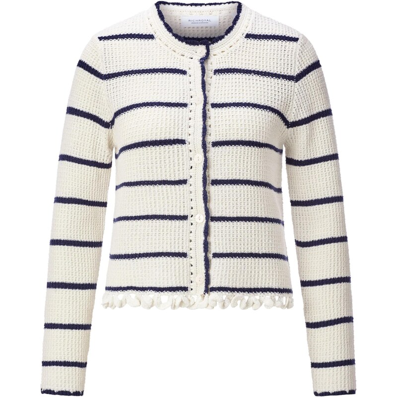 Rich & Royal Kardigan bílá / offwhite