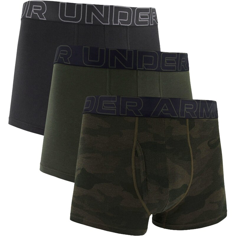 UNDER ARMOUR Boxerky zelená / černá