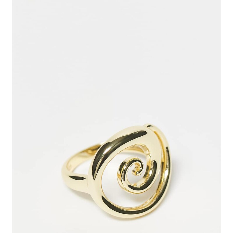Seol + Gold spiral ring in 18ct gold vermeil