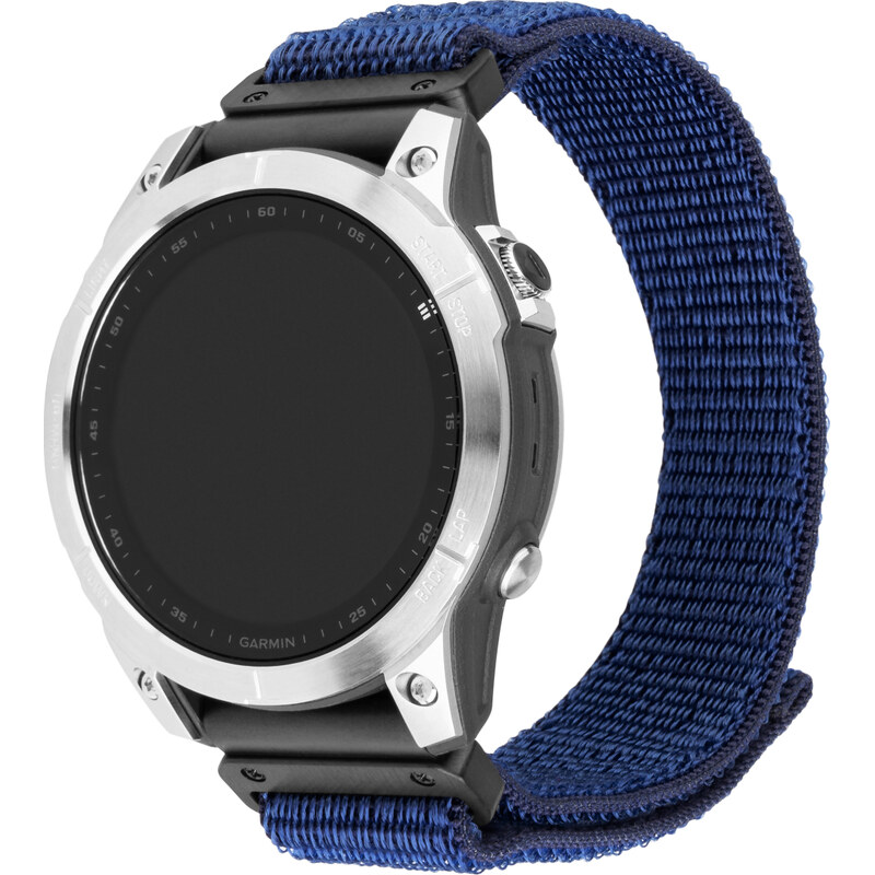 FIXED Nylon Sporty Strap pro Garmin QuickFit 22mm, tmavě modrý