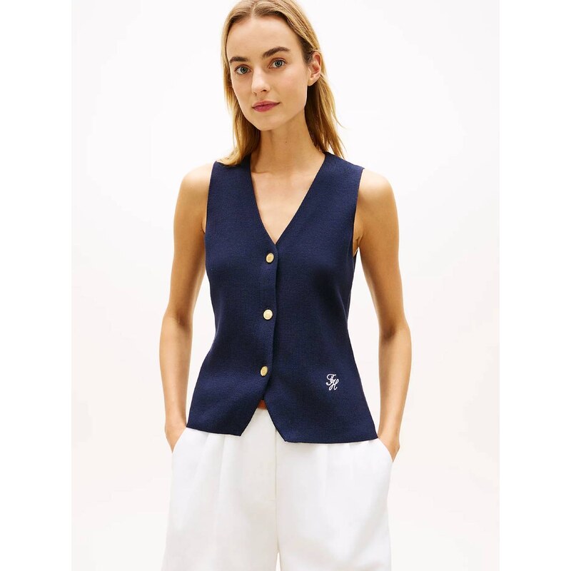 Tommy Hilfiger dámská modrá vesta