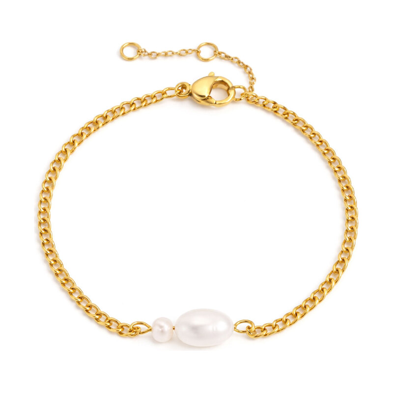 Victoria Filippi Stainless Steel Perlový náramek Ariane Gold - 114474785