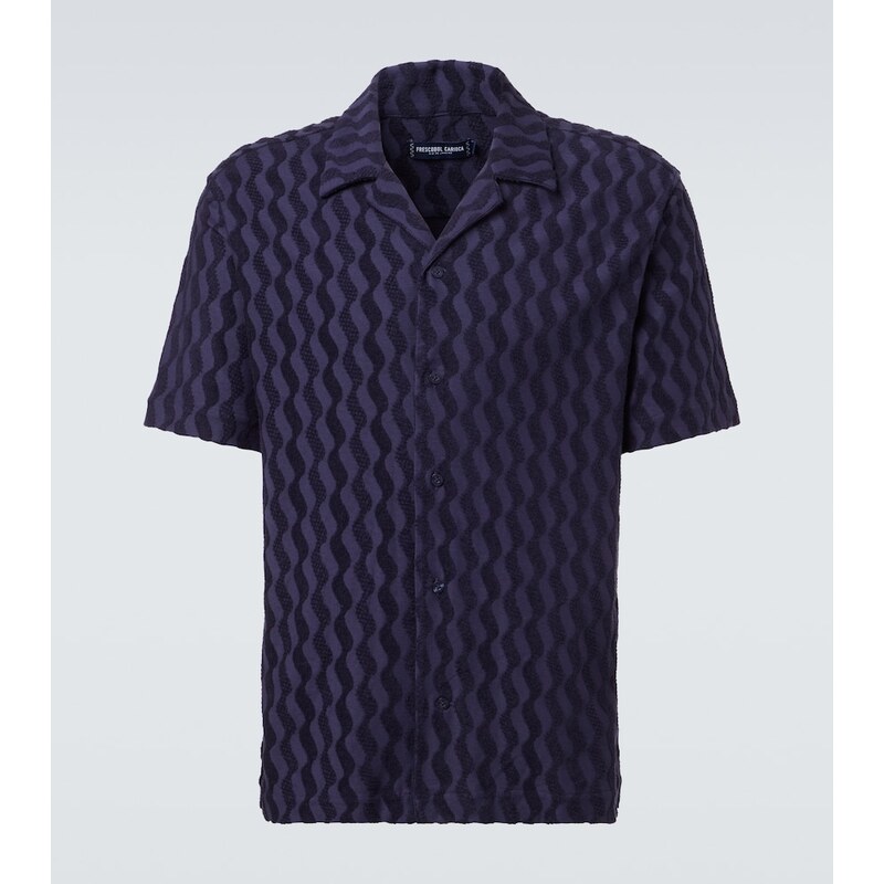 Frescobol Carioca Roberto cotton-blend terry cuban shirt