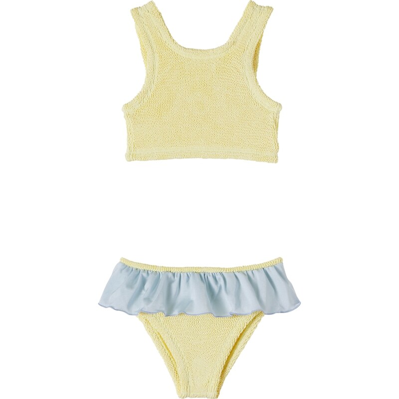 Hunza G Kids Olive ruffled bikini