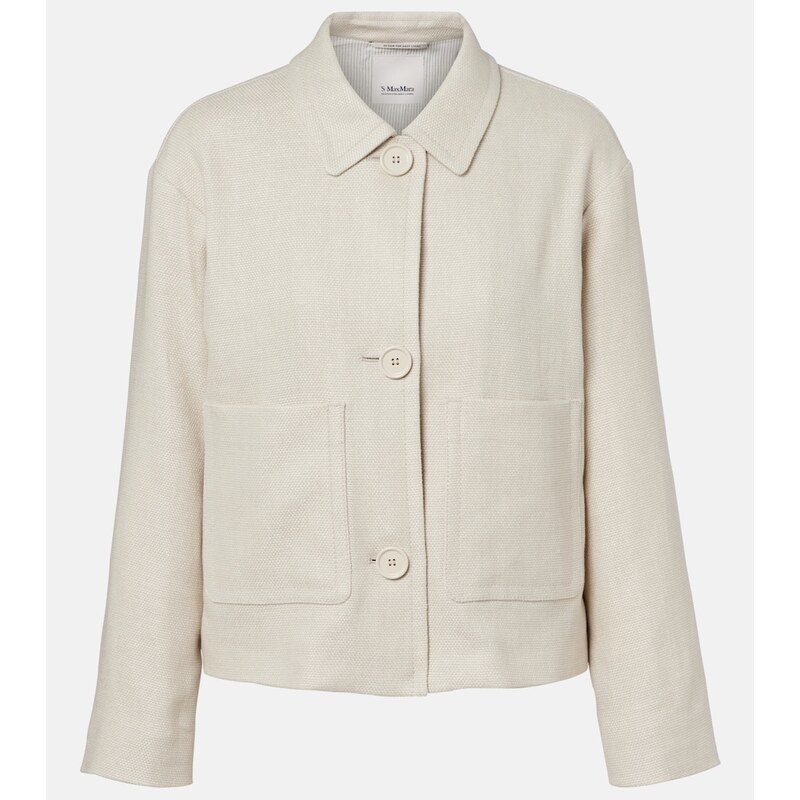 S Max Mara Dattero linen and cotton jacket