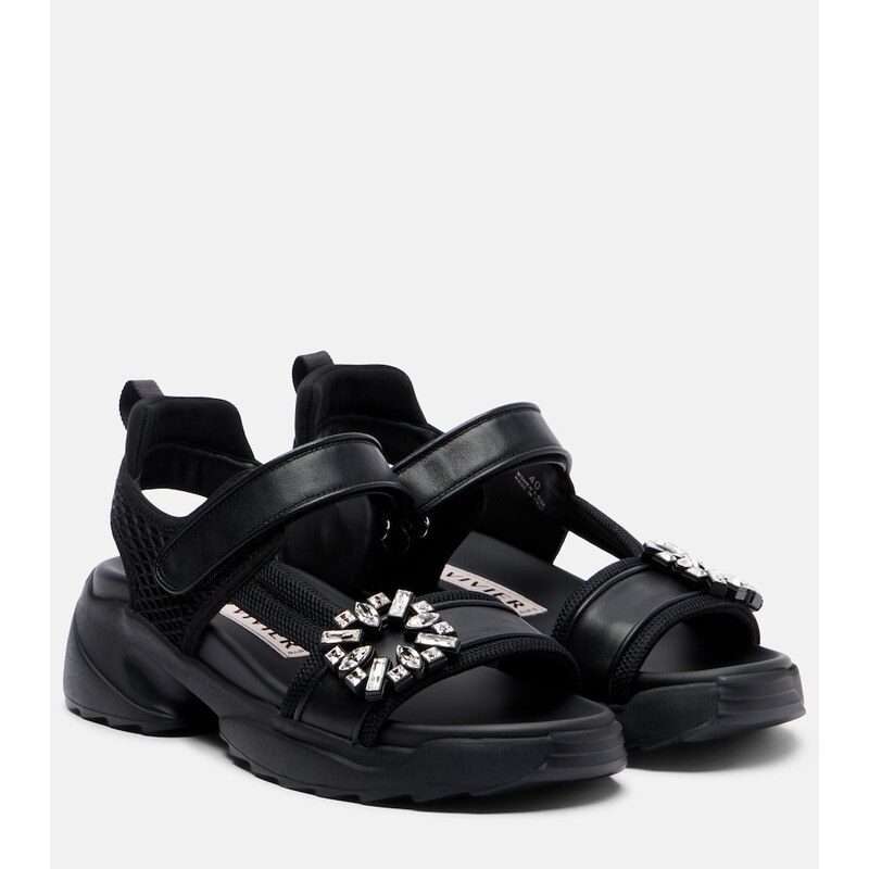 Roger Vivier Viv Run embellished sandals