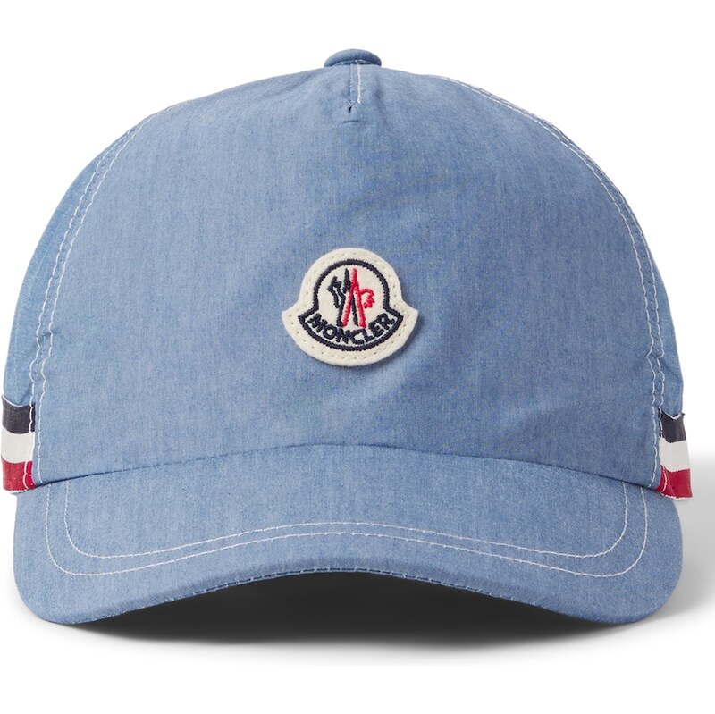 Moncler Enfant Logo cotton-blend denim baseball cap