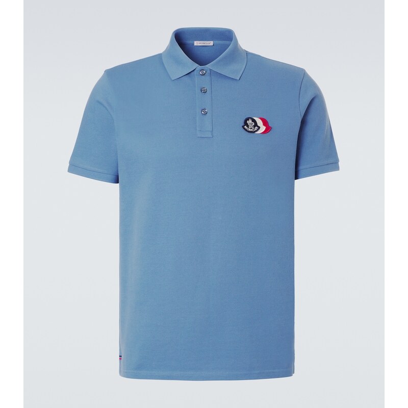Moncler Logo cotton piquÃ polo shirt