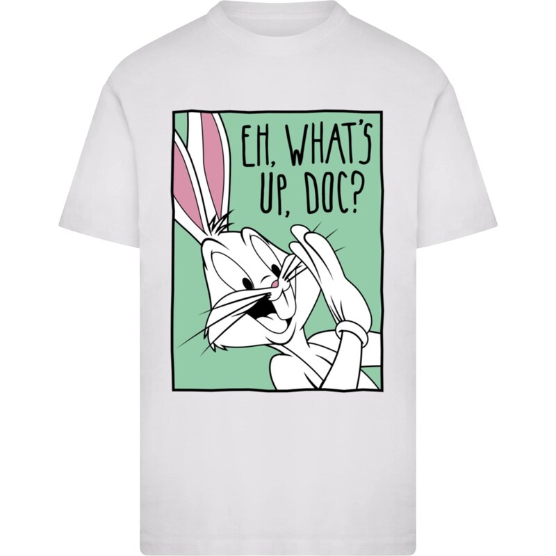 Merchcode Tričko Looney Tunes Bugs Bunny Funny Face 3.0 světle