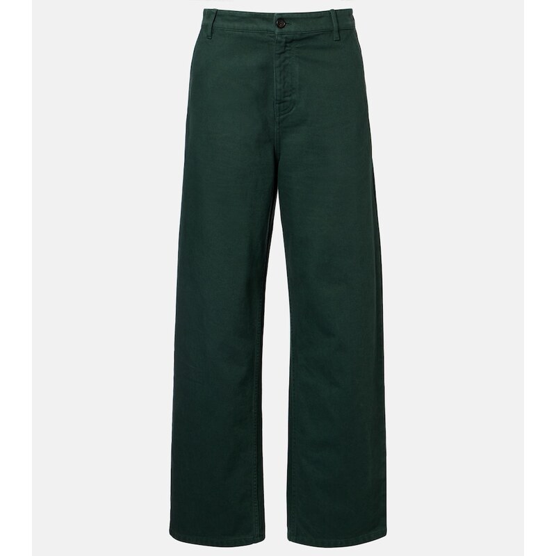 Miu Miu Cotton gabardine straight pants