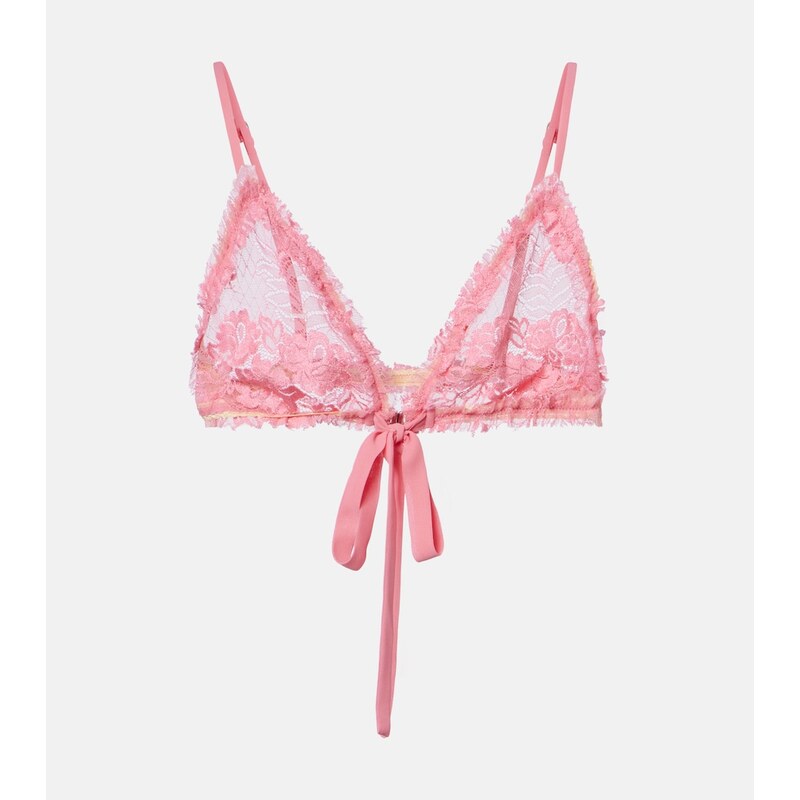 The Attico Lace bra top