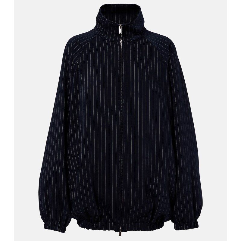 The Frankie Shop Baxter pinstripe oversized jacket