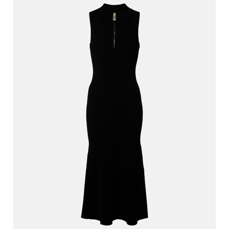 Victoria Beckham Mira ribbed-knit midi dress