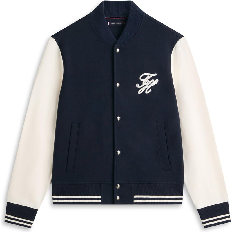 TOMMY HILFIGER Mikina marine modrá / bílá