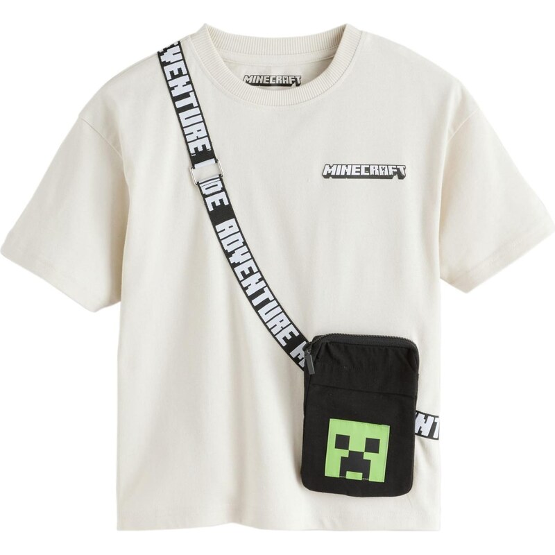 Next Tričko Minecraft kámen / černá