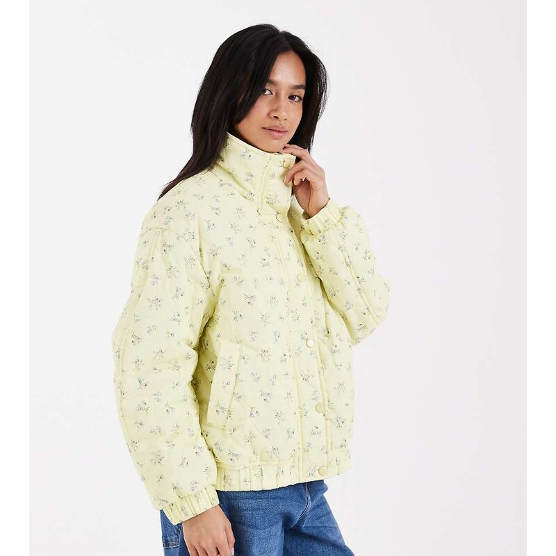 ASOS Petite ASOS DESIGN Petite quilted bomber jacket with yoke detail 114573183