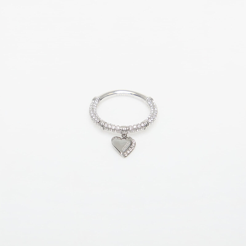 Prsten GUESS By Your Side Rhodium 56