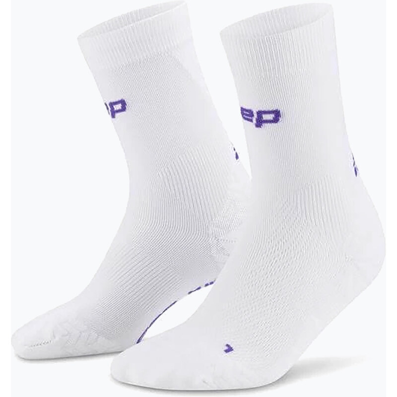 Pánské kompresní ponožky CEP Ultralight Mid Cut 4.0 white