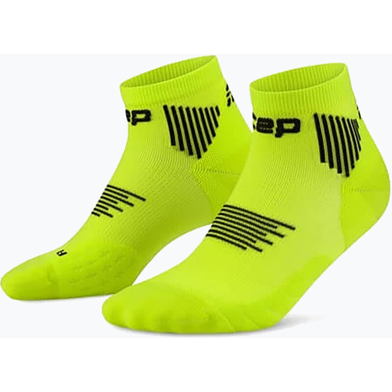 Pánské kompresní ponožky CEP Run Low Cut 5.0 lime/black