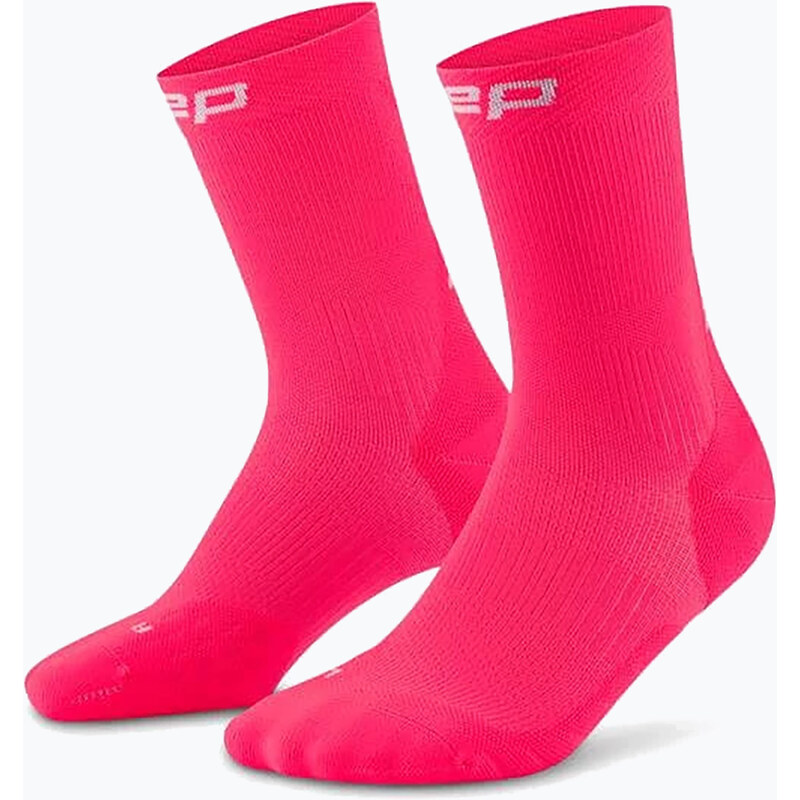 Pánské kompresní ponožky CEP Run Mid Cut 5.0 pink