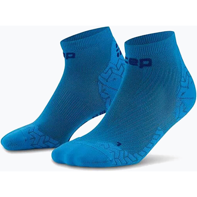 Pánské kompresní ponožky CEP Ultralight Low Cut 4.0 blue