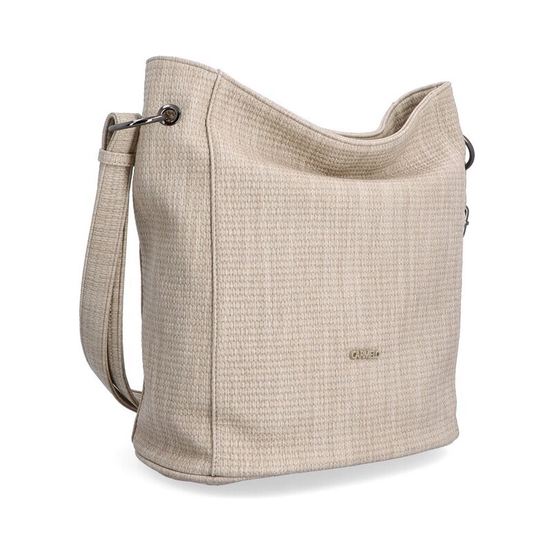Crossbody kabelka s jemým vzorem Famito 4339 BE béžová 114487077