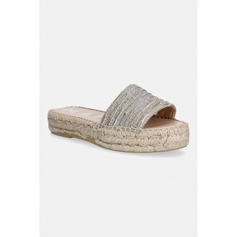 Manebi pantofle dámské zlaté Espadrilles Sandals