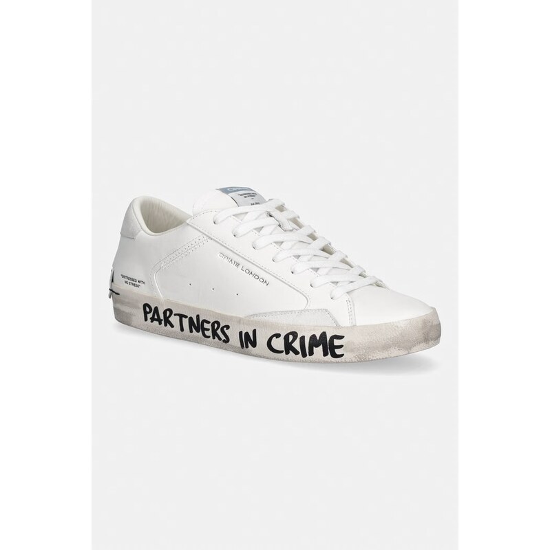 Crime London DISTRESSED sneakers boty pánské kožené