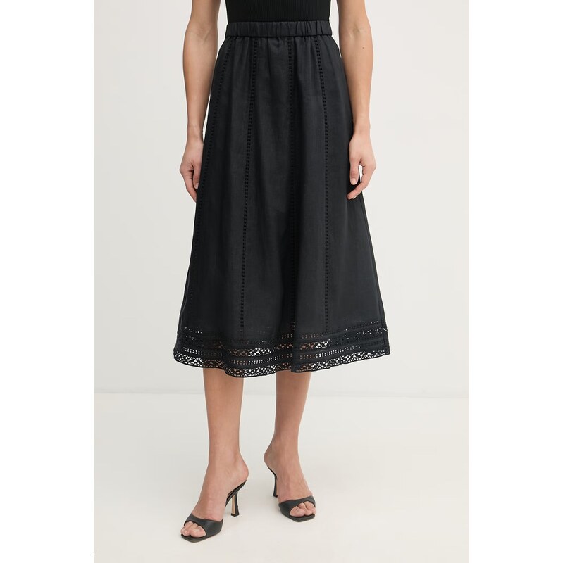 Weekend Max Mara sukně lněná GERGO 114487931