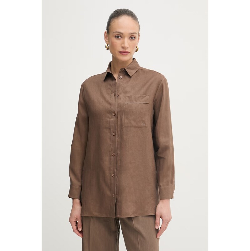 MM by Max Mara košile dámská lněná FILO 114487954