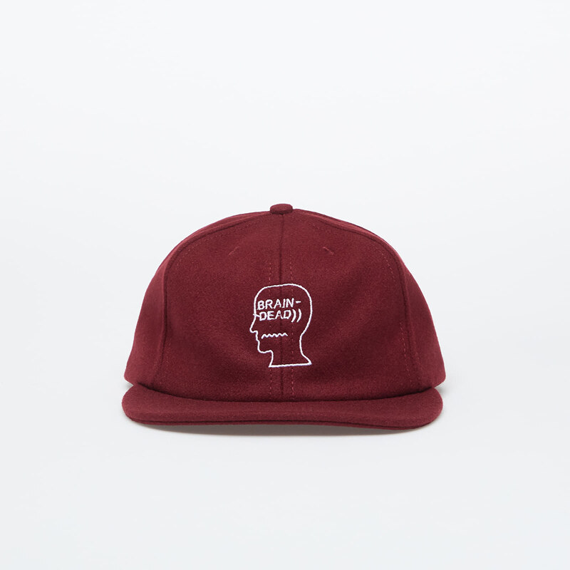 Kšiltovka Brain Dead Flannel Classic Logohead 6 Panel Hat Burg 114490008