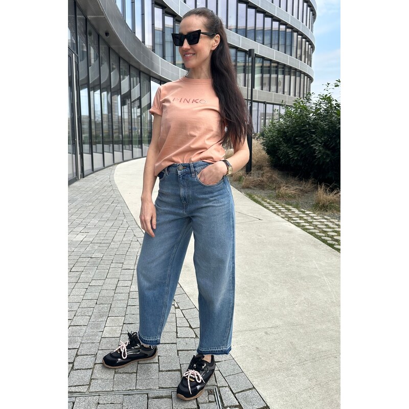 Dámské tričko PINKO START 101752A339P92 meruňkové