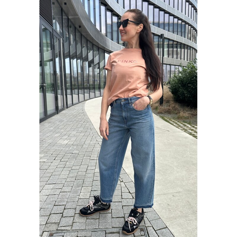 Dámské tričko PINKO START 101752A339P92 meruňkové