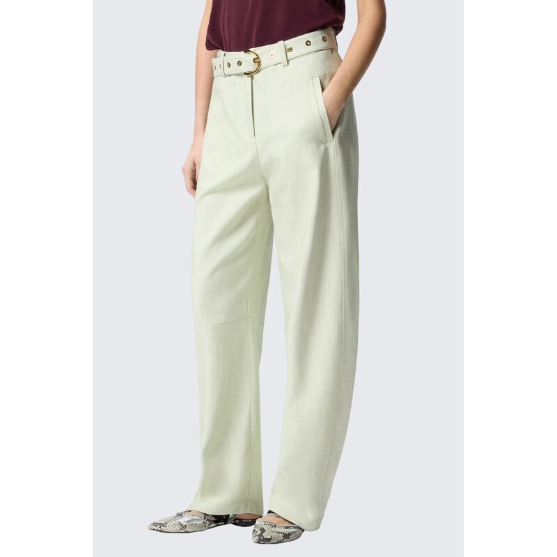 Dámské kalhoty PINKO LEXY 106492A2W6S79 světle zelené