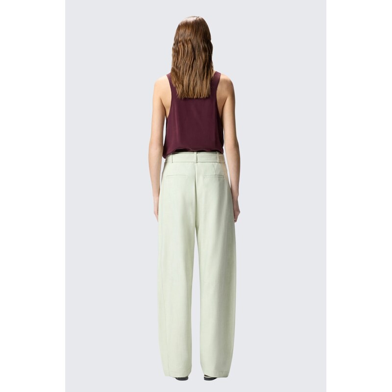 Dámské kalhoty PINKO LEXY 106492A2W6S79 světle zelené