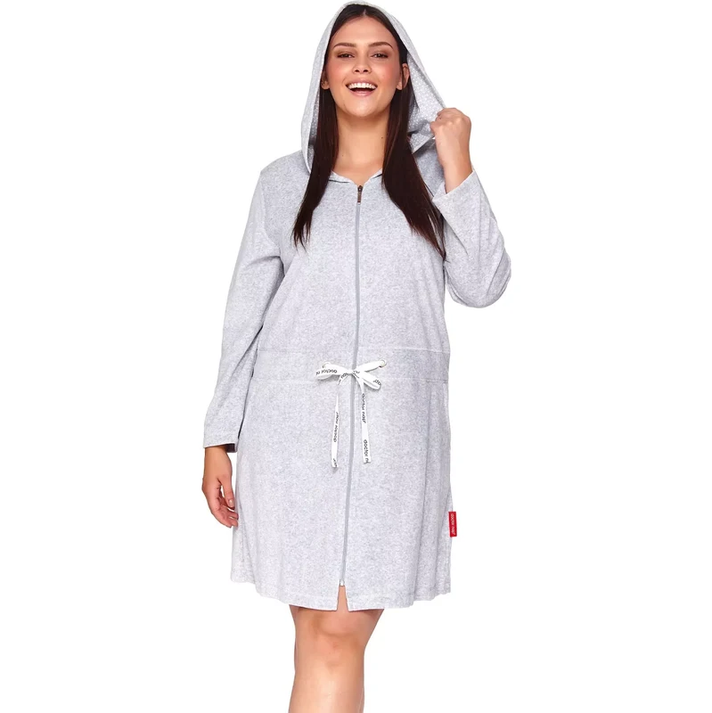Doctornap Dámský župan 1008 grey plus 100828414