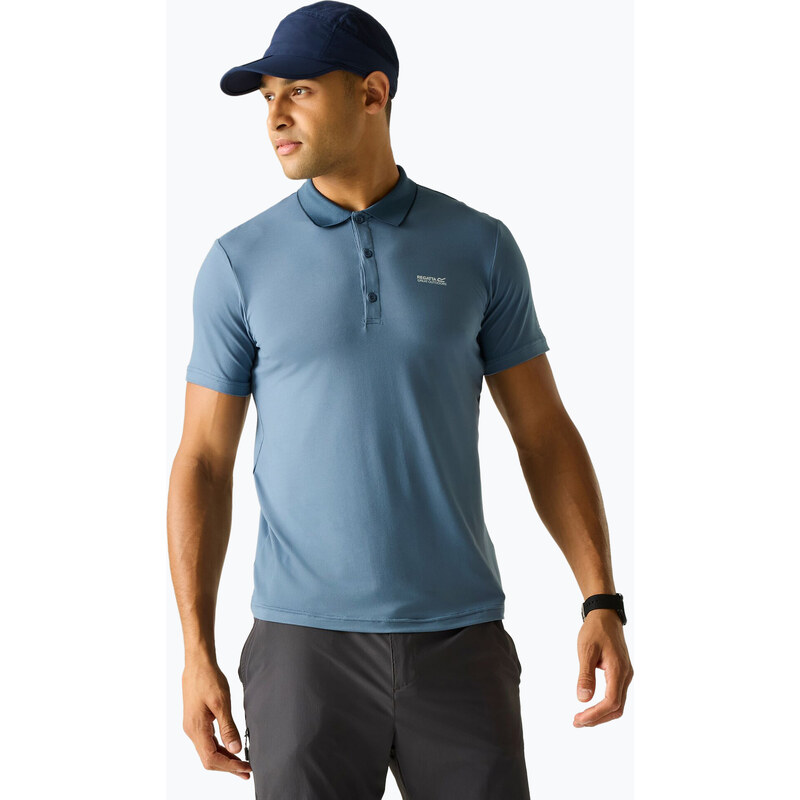 Pánské trekové tričko REGATTA Polo Maverikstretch china blue