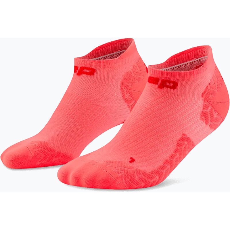 Dámské ponožky CEP Ultralight No Show 4.0 neon coral/red